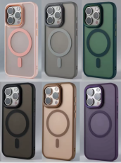 TPU Case Magsafe Matte iPhone 15 Pro, div.Farben