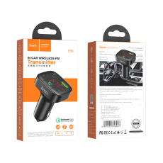 Car FM E59 Hoco Bluetooth Transmitter, 2USB, black