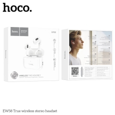 EW58 HOCO TWS Wireless Headset mit Ladebox ,white