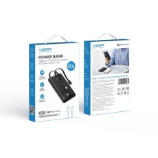Powerbank VEGER C11 Type C / Lightning PD QC3.0 2A 22,5W 10000mAh, Black