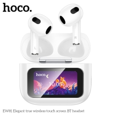 HOCO EW81 TWS with Noise Canceling and Touch Screen, White