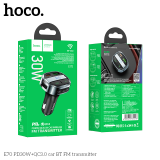 Car FM E70 Hoco Bluetooth Transmitter, Type-C 30W + USB 5V