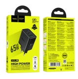 Reiseladegerät HOCO N75 65W+QC3.0 2Type-C+USB,Adapter